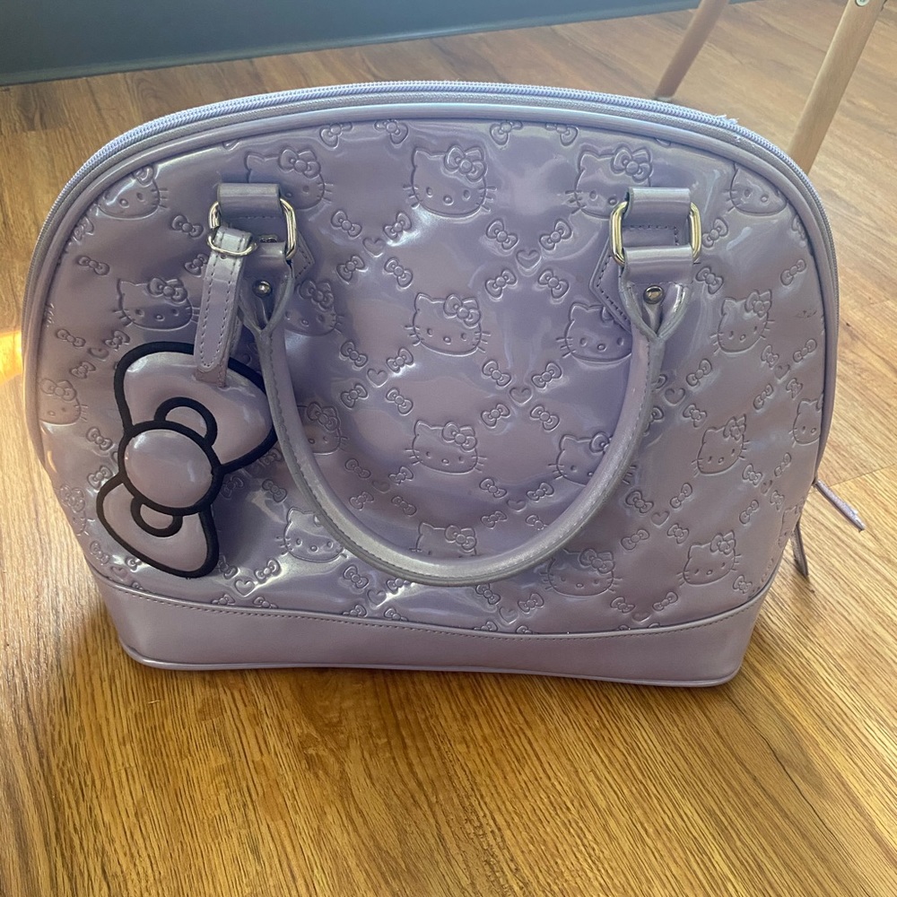 Loungefly Hello Kitty Pastel Patent Purple Tote